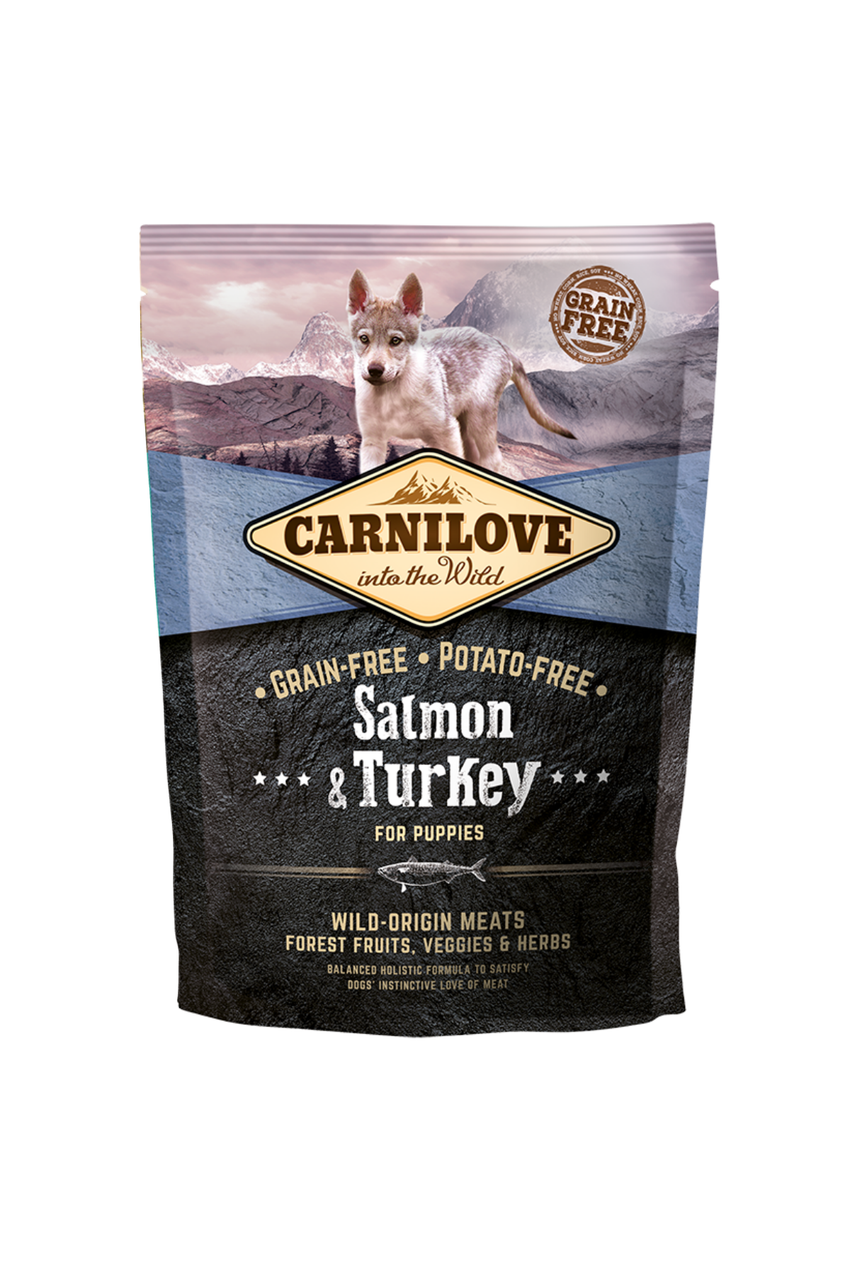 Somonlu & Hindili Tahılsız Yavru Köpek Maması 1,5 kg