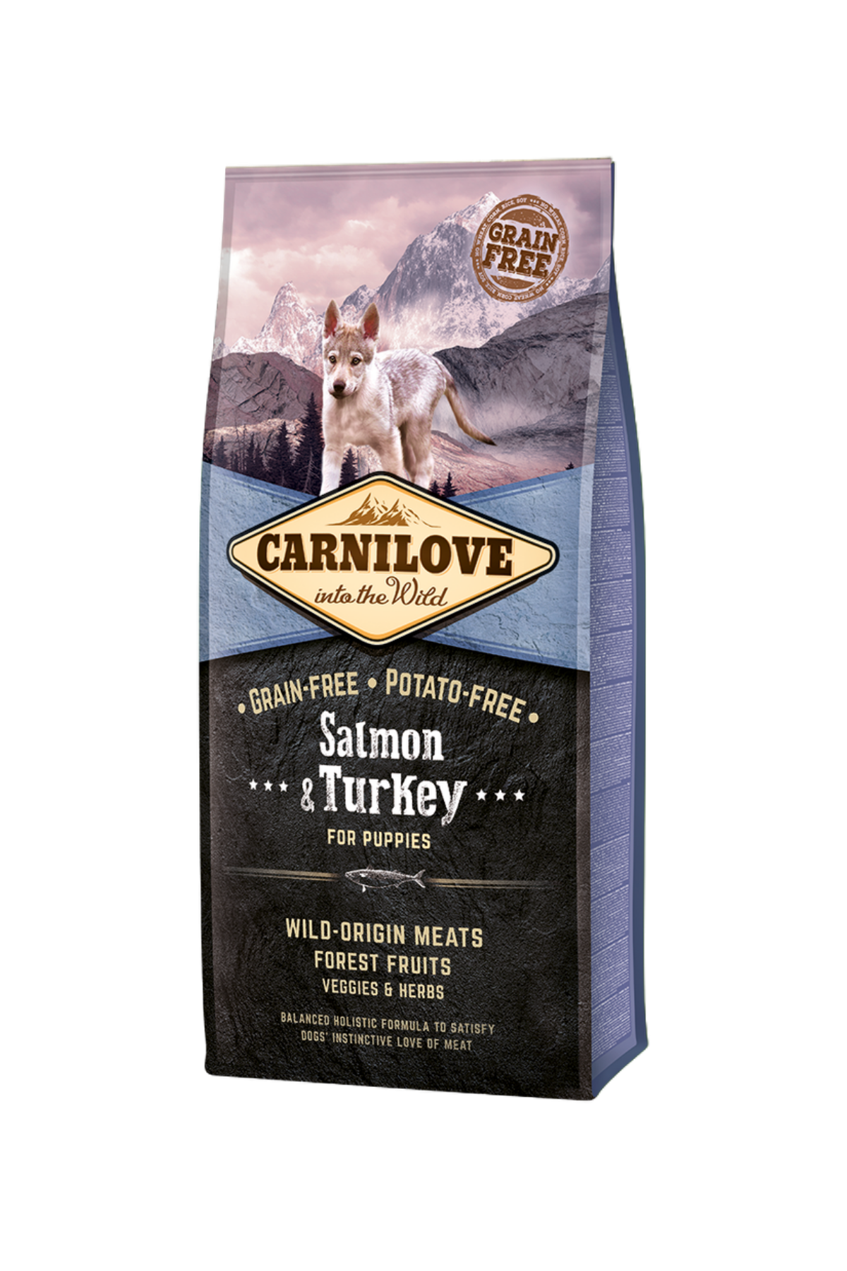 Somonlu ve Hindili Tahılsız Yavru Köpek Kuru Maması 12 kg