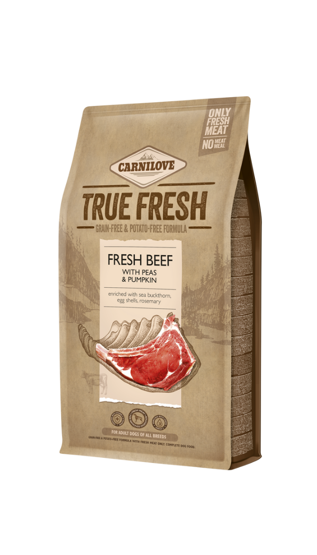 True Fresh Sığır Etli  Tahılsız Yetişkin Köpek Kuru Maması 4 kg