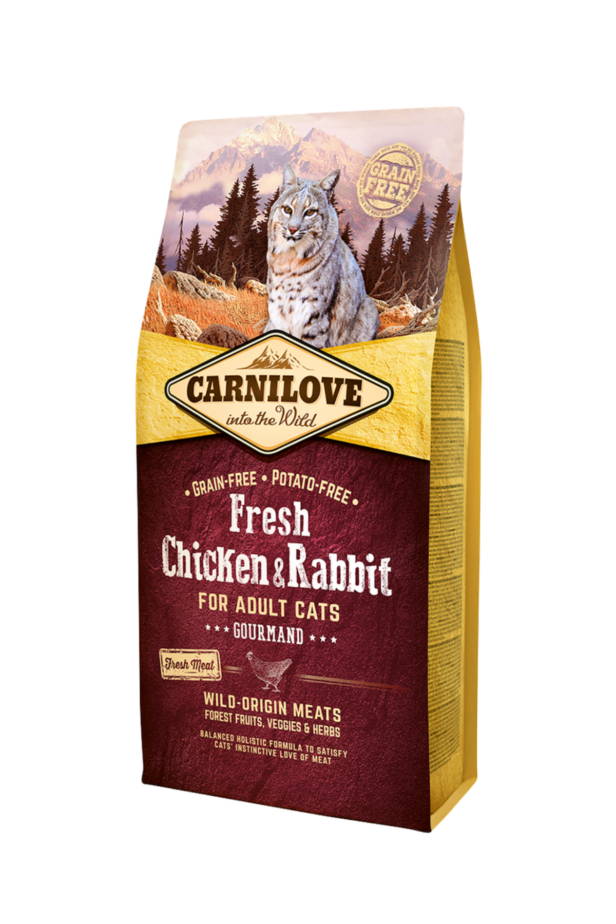 Tavuklu & Tavşanlı Tahılsız Gurme Yetişkin Kedi Kuru Maması 6 kg