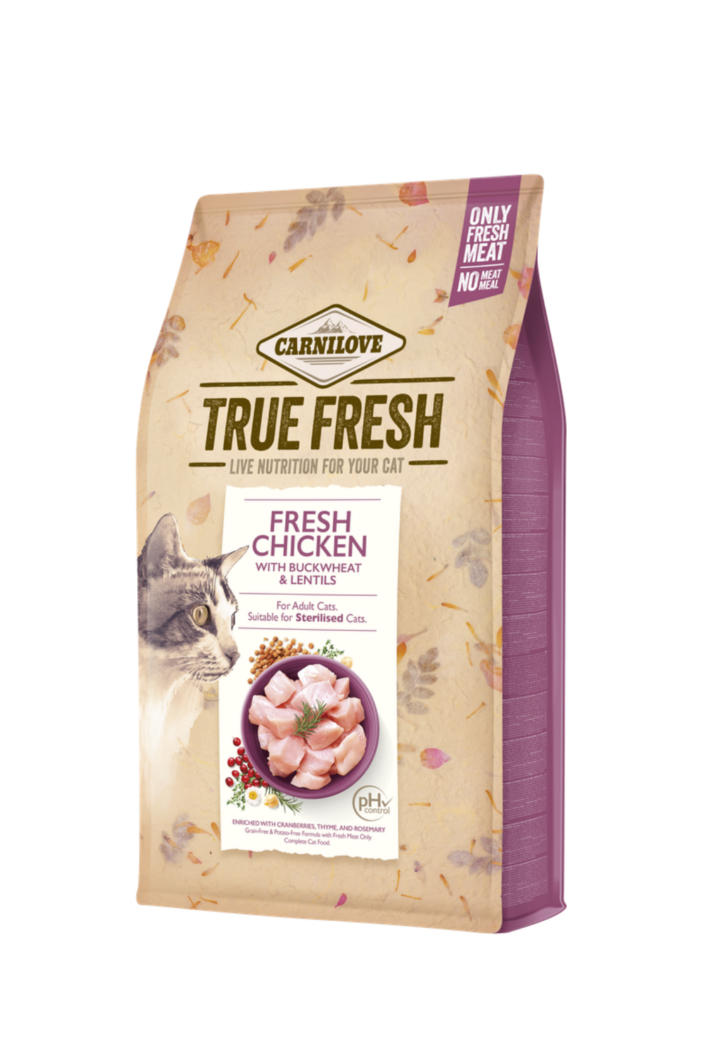 Kedi True Fresh Tahılsız Tavuklu Kuru Mama 4,8 kg (Kısırlaştırılmış)
