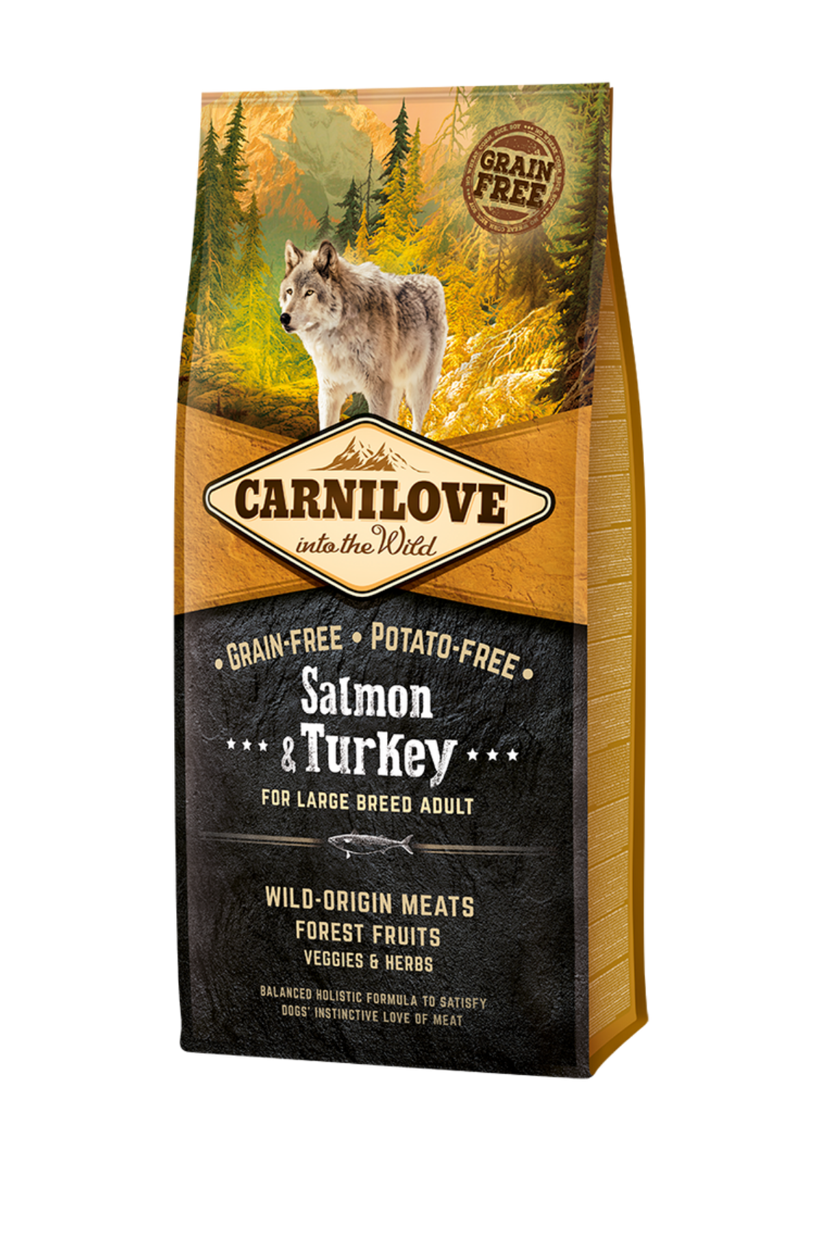 Somonlu & Hindili Tahılsız İri Irk Yetişkin Köpek Kuru Maması 12 kg