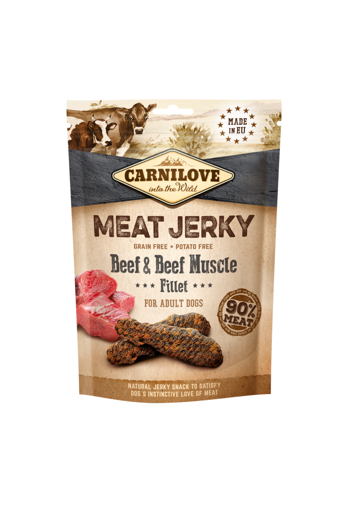 Sığır Etli Jerky Yetişkin Köpek Ödül Maması 100 gr