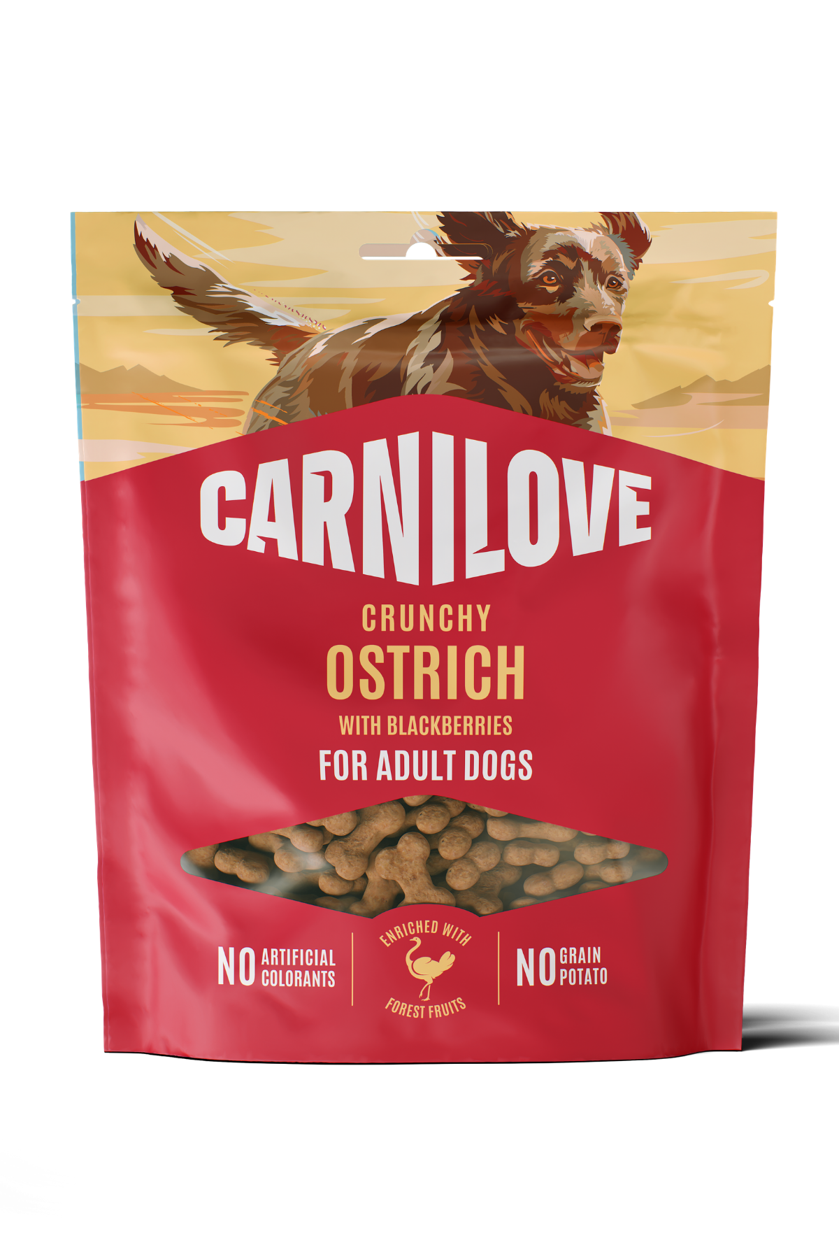 Deve Kuşu (Böğürtlenli) Crunchy Köpek Ödül Maması 200 gr