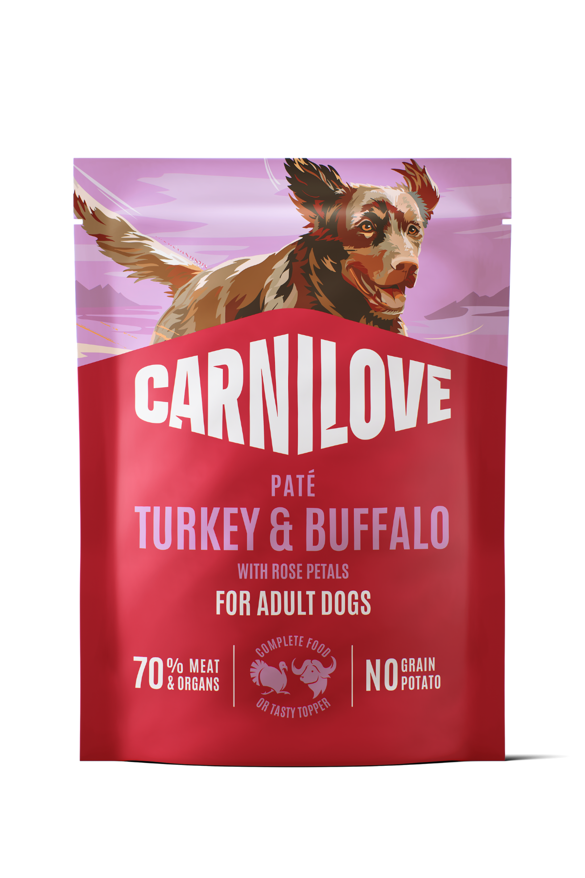 Hindi Eti & Manda Eti (Gül Yapraklı) İçeren Köpek Pouch Yaş Mama 300 gr