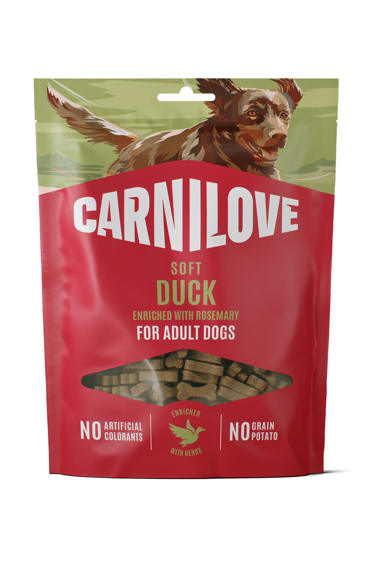 Ördekli (Biberiyeli) Yumuşak (Soft Snack) Köpek Ödül Maması 200 gr