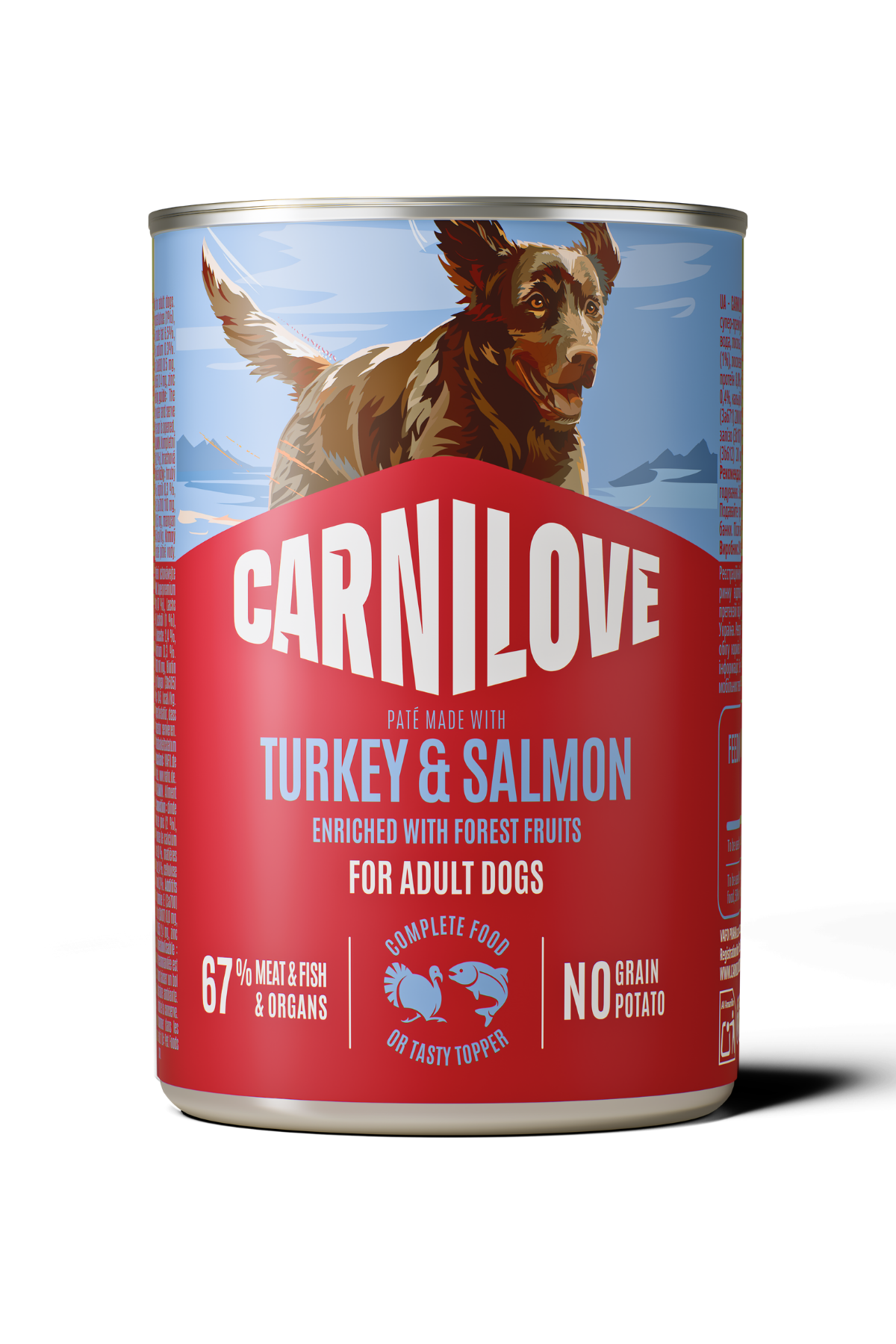 Hindi & Somon İçeren Yetişkin Köpek Konservesi  400 gr