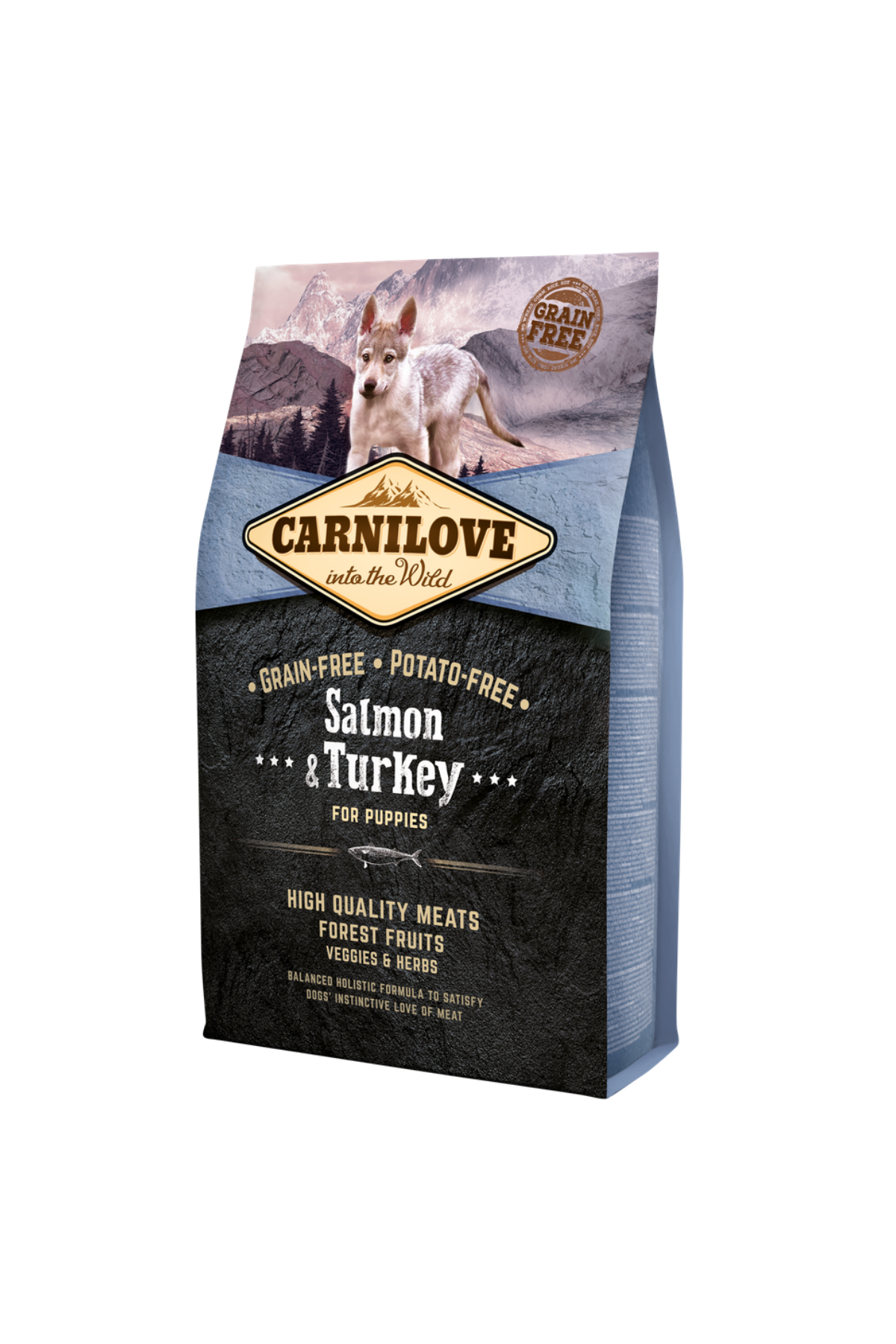 Somonlu & Hindili Tahılsız Yavru Köpek Maması 4 kg