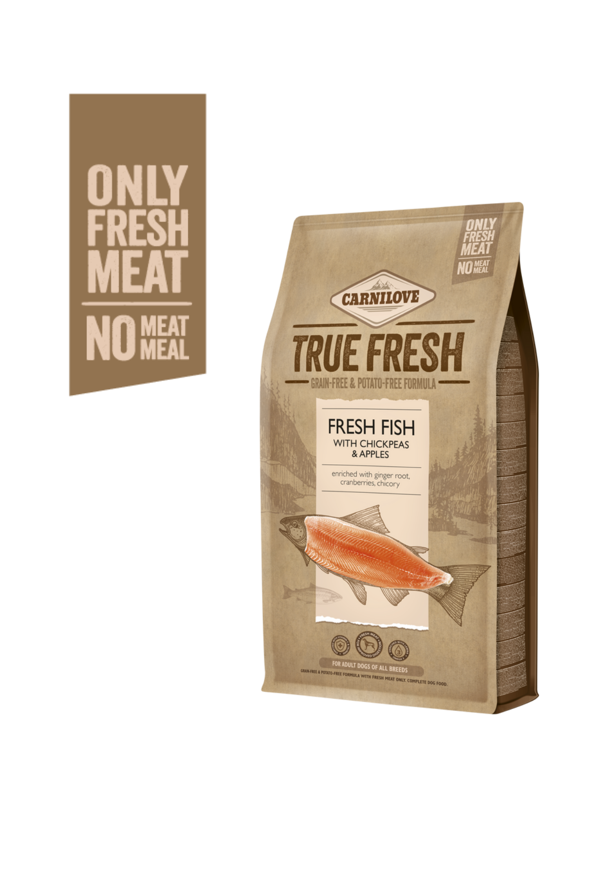 True Fresh Balıklı Tahılsız Yetişkin Köpek Kuru Maması 1,4 kg